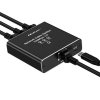 Qoltec Rozdzielacz Splitter Ethernet mini SWITCH 1x3 RJ45 | 1000Mb/s |  USB-C | Aluminium