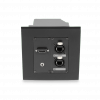 CAYMON CASY052/B CASY in-wall frame - 2 space In-wall frame - Black version
