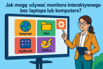 Jak mogę używać monitora interaktywnego bez laptopa lub komputera? Jak mogę używać monitora interaktywnego bez laptopa lub komputera?