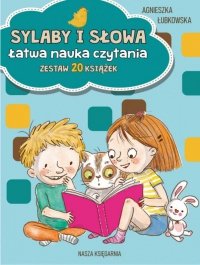 Nasza księgarnia Książeczki Sylaby i słowa. Łatwa nauka czytania - zestaw 20 książek 