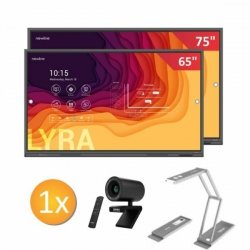 Zestaw Monitor Interaktywny Lyra TT-7521Q + Lyra TT-6521Q + kamera Innex C570 + wizualizer Ideao DC400 
