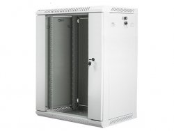Lanberg Szafa instalacyjna wisząca 19'' 15U 600X450mm szara (drzwi       szklane)
