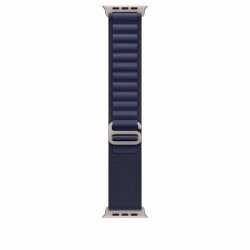 Apple Opaska Alpine w kolorze granatu do koperty 49 mm - rozmiar M - elementy z tytanu w kolorze naturalnym