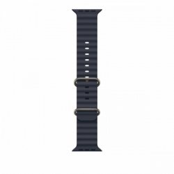 Apple Pasek Ocean w kolorze granatu do koperty 49 mm - elementy z tytanu w kolorze naturalnym