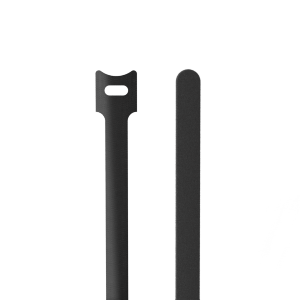 Procab BST120/B Hook & loop kabel ties - 12 x 200 mm Black version - 10 pcs pack
