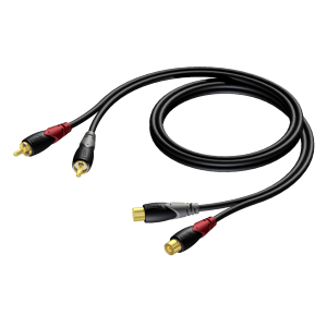 PROCAB CLA850/3 2 x RCA/Cinch female - 2 x RCA/Cinch male 3 meter