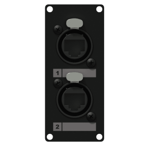 CAYMON CASY 168/B CASY 1 space 2x EtherCON to RJ-45 Black version