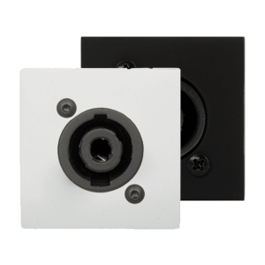 AUDAC CP45SPES/W Connection plate D-size speaker 45 X 45 mm - solderless White version