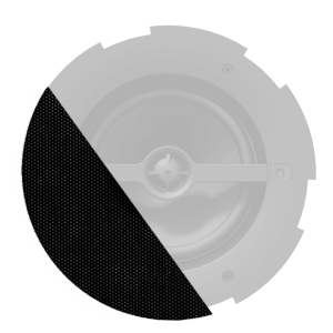 AUDAC GLI06/OB Front grill for CALI6 series speakers with cloth & outdoor treatment Black version