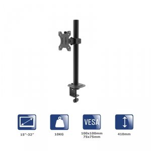 Uchwyt biurkowy do monitora Akyga AK-MB-03 ramię 10kg VESA 75x75mm / 100x100mm 15-32 cale