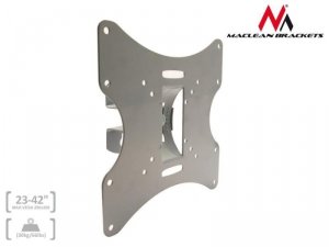 Uchwyt do telewizora lub monitora Maclean MC-501A S 23-50 cali 30kg srebrny max VESA 200x200