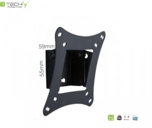 Uchwyt ścienny LCD/LED Techly 13 cale-30 cale, 15kg czarny, uchylny