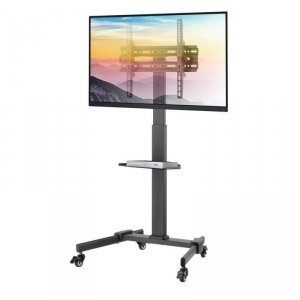 Stojak mobilny Techly 32 cale-55 cale, 35kg, z półką