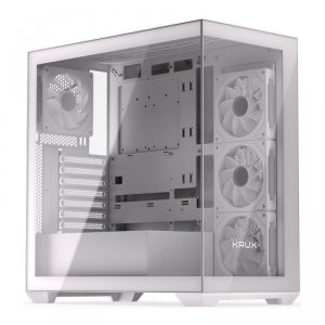 Obudowa KRUX Exo White ATX, z oknem, bez zasilacza, biała