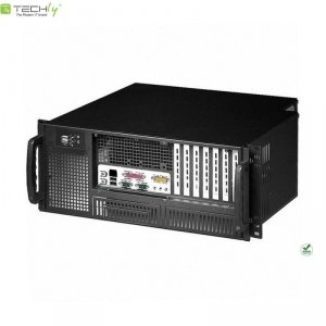 Obudowa serwerowa Techly  PC ATX Rack 19 cali 4U, czarna