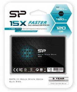 Dysk SSD Silicon Power S55 120GB 2.5 cali SATA3 (550/420) 7mm