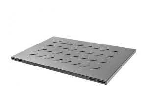 Półka do open rack 19 cali 800MM czarna Lanberg (1U/480.5X580mm udźwg do 120kg, montaż 4-punktowy)