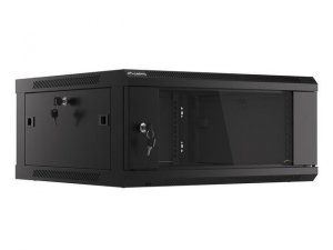 Szafa instalacyjna Rack wisząca 19 cali 4U 600x600 czarna Lanberg (flat pack)