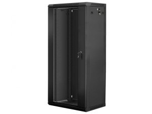 Szafa instalacyjna Rack wisząca 19 cali 27U 600x450 czarna Lanberg (flat pack)