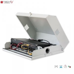 Szafa wisząca TechlyPro 19 cali 3U+6U płaska, szara