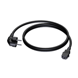 Procab CAB490/1.5 Power cable - schuko male - euro power female - PVC lead - 3 x 1.5 mm² 1,5 meter
