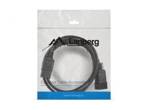 Lanberg Przedłużacz kabla zasilającego IEC 320 C19 - C20 VDE 1.8M VDE    czarny