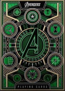Bicycle Karty Avengers talia zielona