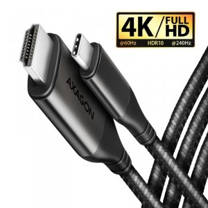 AXAGON Adapter RVC-HI2MC USB-C -> HDMI 2.0 4K/60Hz Aluminum, 1.8m kabel