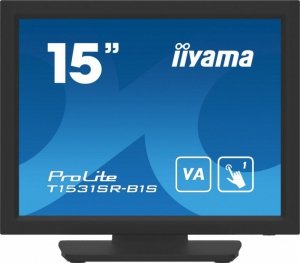 IIYAMA Monitor komputerowy  15 cali T1531SR-B1S VA,RESISTIVE,HDMI,DP,VGA,IP54,2x1W