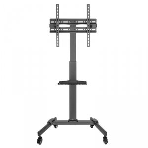 Techly Stojak mobilny do TV 32-55cali, 35kg, półka AV