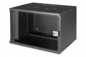 Digitus Szafa sieciowa wisząca 19 cali 7U, SOHO PRO 370 x 540 x 400 mm, nośność 60kg, drzwi szyba, niezłożona, Czarna