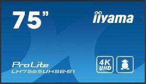 IIYAMA Monitor  digital Signage 75 cali LH7565UHSB-B1, 
