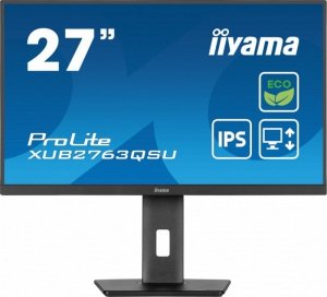 IIYAMA Monitor komputerowy  27 cali ProLite XUB2763QSU-B1 IPS,QHD,HAS,100Hz
