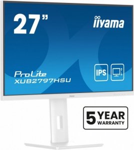 IIYAMA Monitor komputerowy  27 cali XUB2797HSU-W2 IPS,FHD,HAS,300cd,(5y)