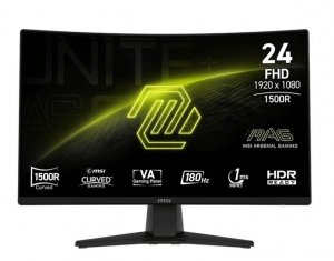 MSI Monitor MAG 242C 23.6 cala/LED/FHD/Curve/180Hz/Black