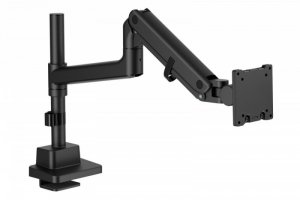 Digitus Ramię biurkowe pojedyncze z zaciskiem i sprężyną gazową 1x LCD max. 57 27kg, VESA: 75x75, 100x100, czarne