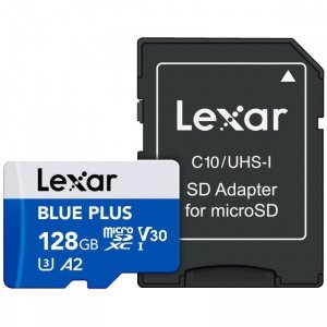 Lexar Karta pamięci microSD 128GB C10 A2 U3 V30 170MB/s Blue Plus