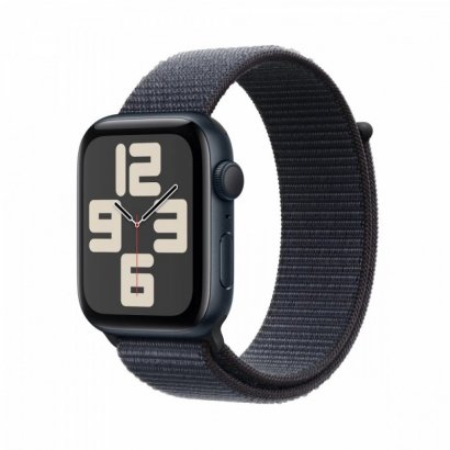 Apple Watch SE GPS, koperta 40 mm z aluminium w kolorze północy z opaską sportową w kolorze atramentowym 