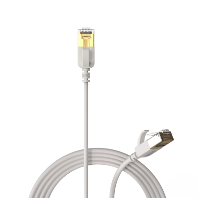 Kabel sieciowy CAT7 PROCAB CSD570W/1, biały (1m)