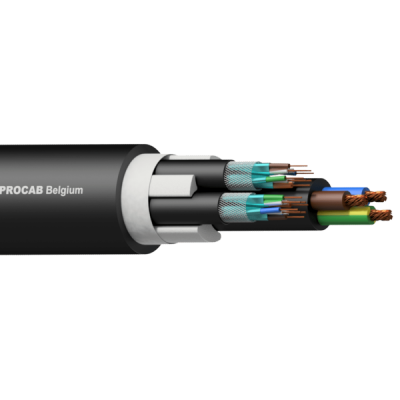 Procab PNC2527/1 2 x CAT7 S/FTP &amp; 3G2.5 Power kabel 100 meter