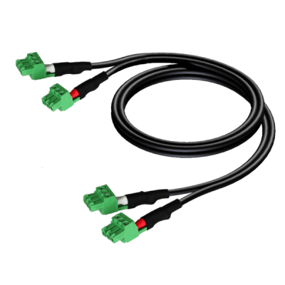 PROCAB CLA830/1 2 x terminal block - 2 x terminal block (3p - 3.81mm) 1 meter