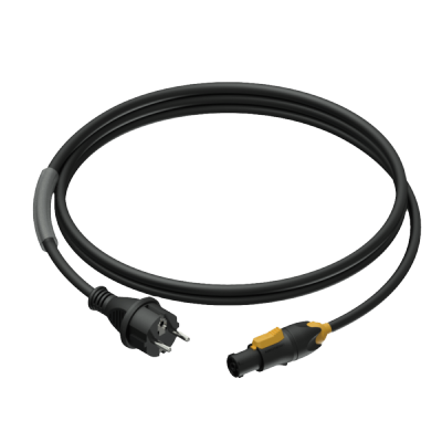 Procab PRP433/3 Power kabel - schuko male - powerCON TRUE1 female - 3 x 1.5 mm² 3 meter