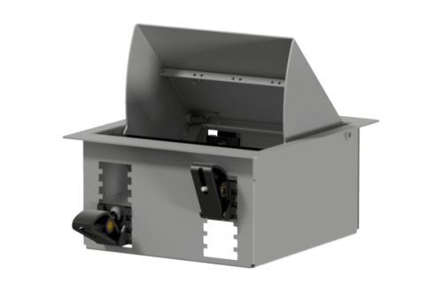 CAYMON CASY 024/B CASY In-table mount box - 4 space Black version - RAL9004