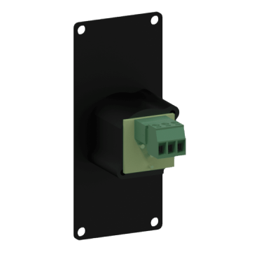 CAYMON CASY122/B CASY 1 space with XLR male to 3-pin terminal block Black version