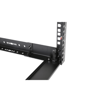 CAYMON OPR318A/B 19 cali in depth adjustable open frame rack - 18 unit - 300 ~ 450mm Black