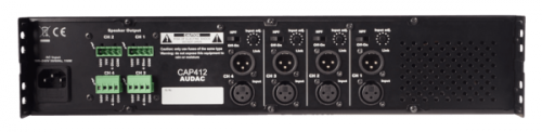 AUDAC CAP412 Czterokanałowy wzmacniacz mocy 4 x 120W 100V