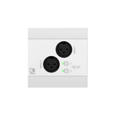 AUDAC NWP220/W Sieciowy panel wejściowy audio - 2 x XLR + BT (4 CH) Wersja biała