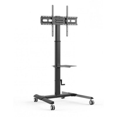 Stojak mobilny Techly 32 cale-70 cale, 40kg regulowany z półką