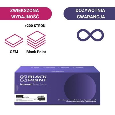 Toner Black Point do Samsung (MLT-D111L) Black 2000 str. z chipem