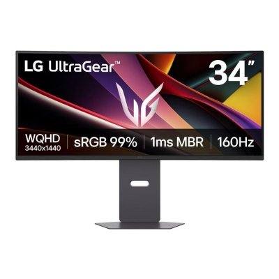 Monitor komputerowy LG 34" UltraGear 34G600A-B VA WQHD 160Hz 2xHDMI DP glośniki